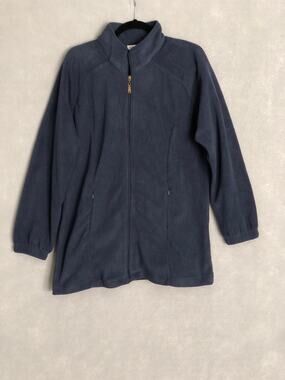 Avenue Front Zip Jacket Fleece Navy Women's Size 18 NEW